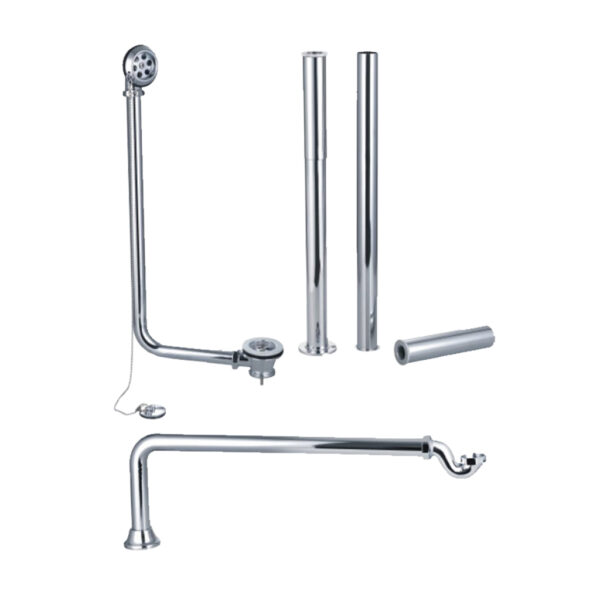 Chrome Roll Top Bath Waste Pack