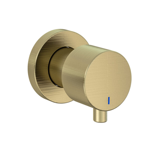 Brass Meriden 3 Tap Hole Wall Mounted Basin Tap Set