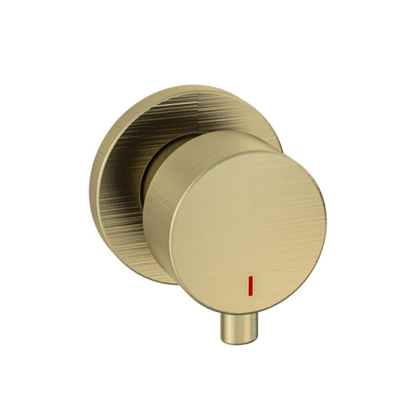 Brass Meriden 3 Tap Hole Wall Mounted Basin Tap Set