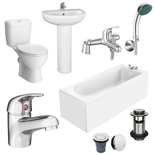 Bathroom Suite Budget - 1700 x 700