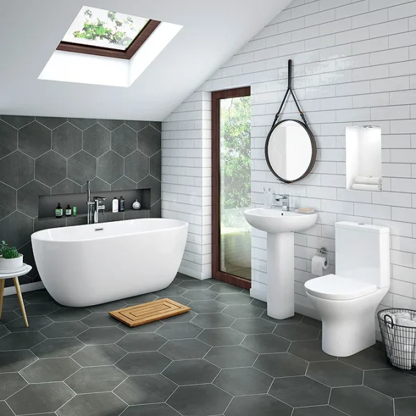 mifbsnl Free Standing Bathroom Suite