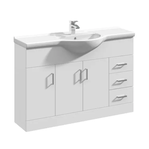 vty1200_furniture_v1_co1.jpg Floor Standing 3 Door 3 Drawer Vanity Unit with Round Basin 1250mm