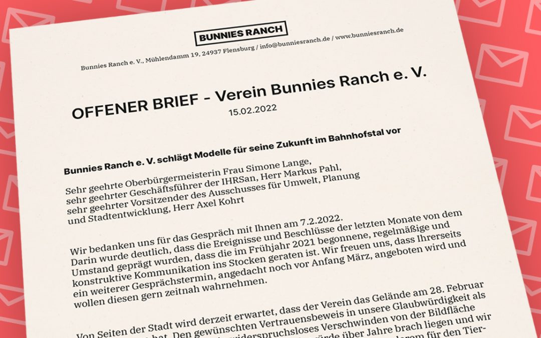 Bunnies Ranch e. V. schlägt Modelle für seine Zukunft im Bahnhofstal vor