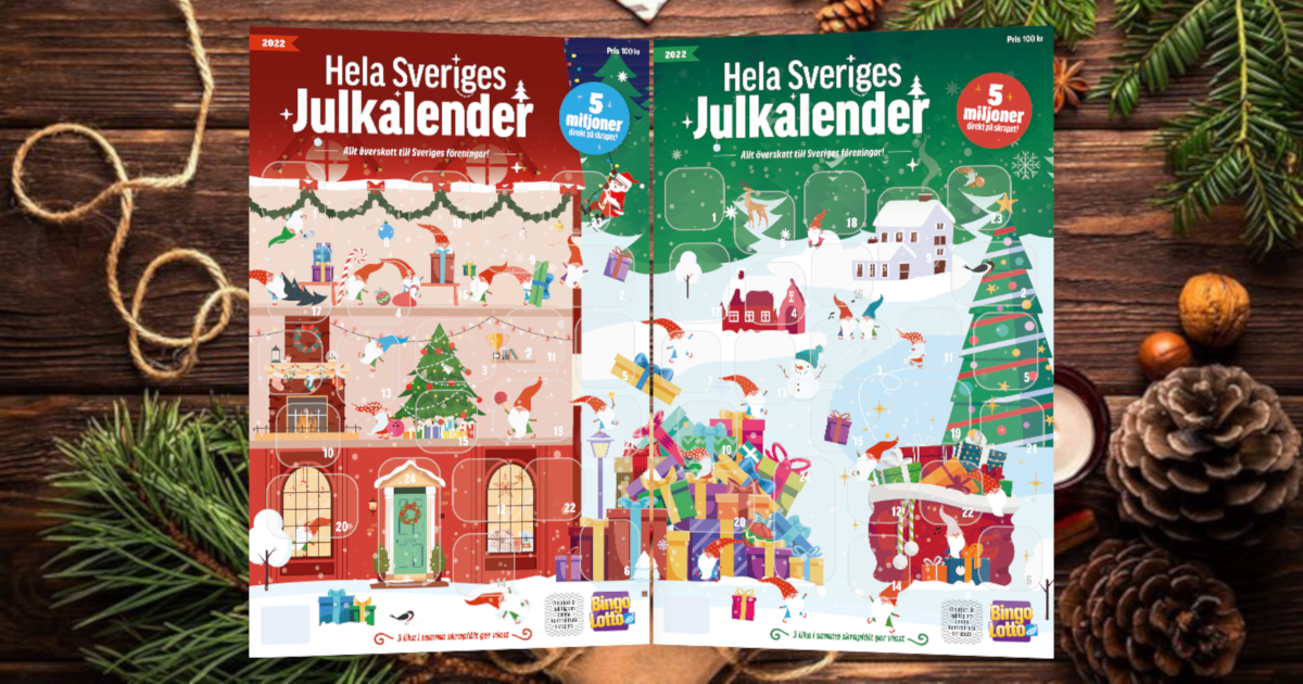 Nu är försäljningen av Julkalendrar och Bingolotter avslutad!