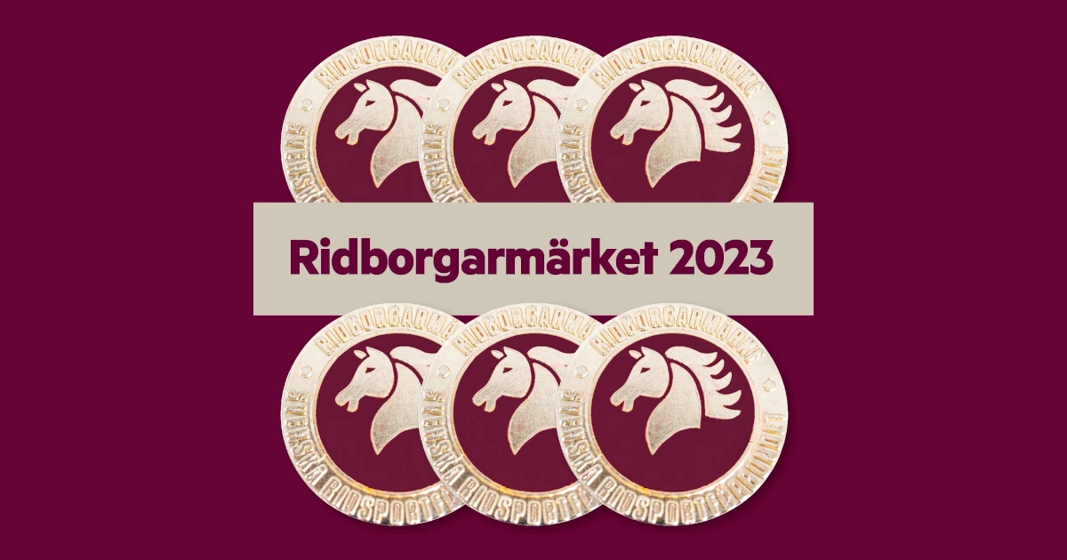 Ridborgarmärket 2023 finns i kiosken!