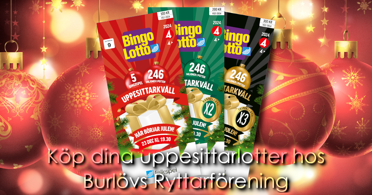 Bingolotto uppesittarkväll 23 december