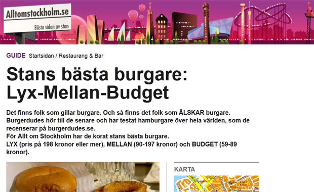 Stockholms bästa burgare – i samarbete med Allt om Stockholm