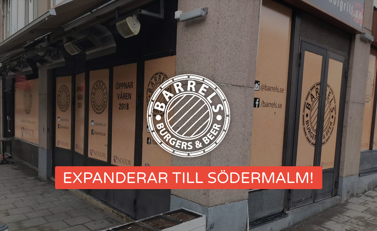 Barrels Burgers & Beer expanderar till Södermalm