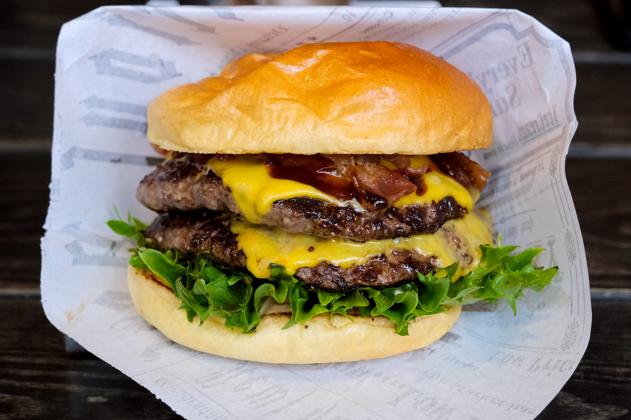 Foto: Dubbel M&M från M&M Burger.