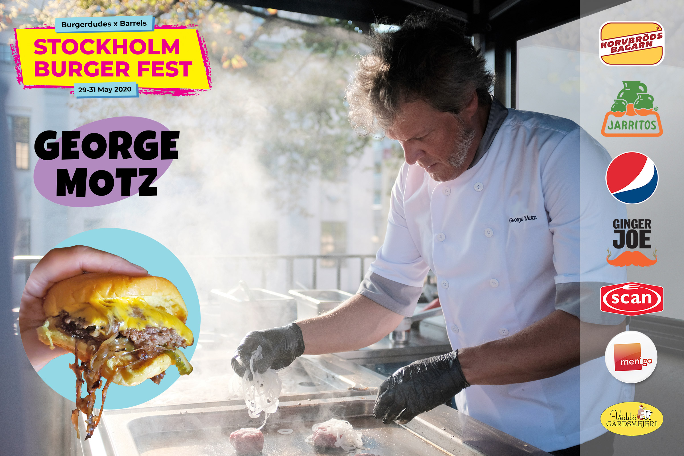 George Motz kommer till Stockholm Burger Fest 2020