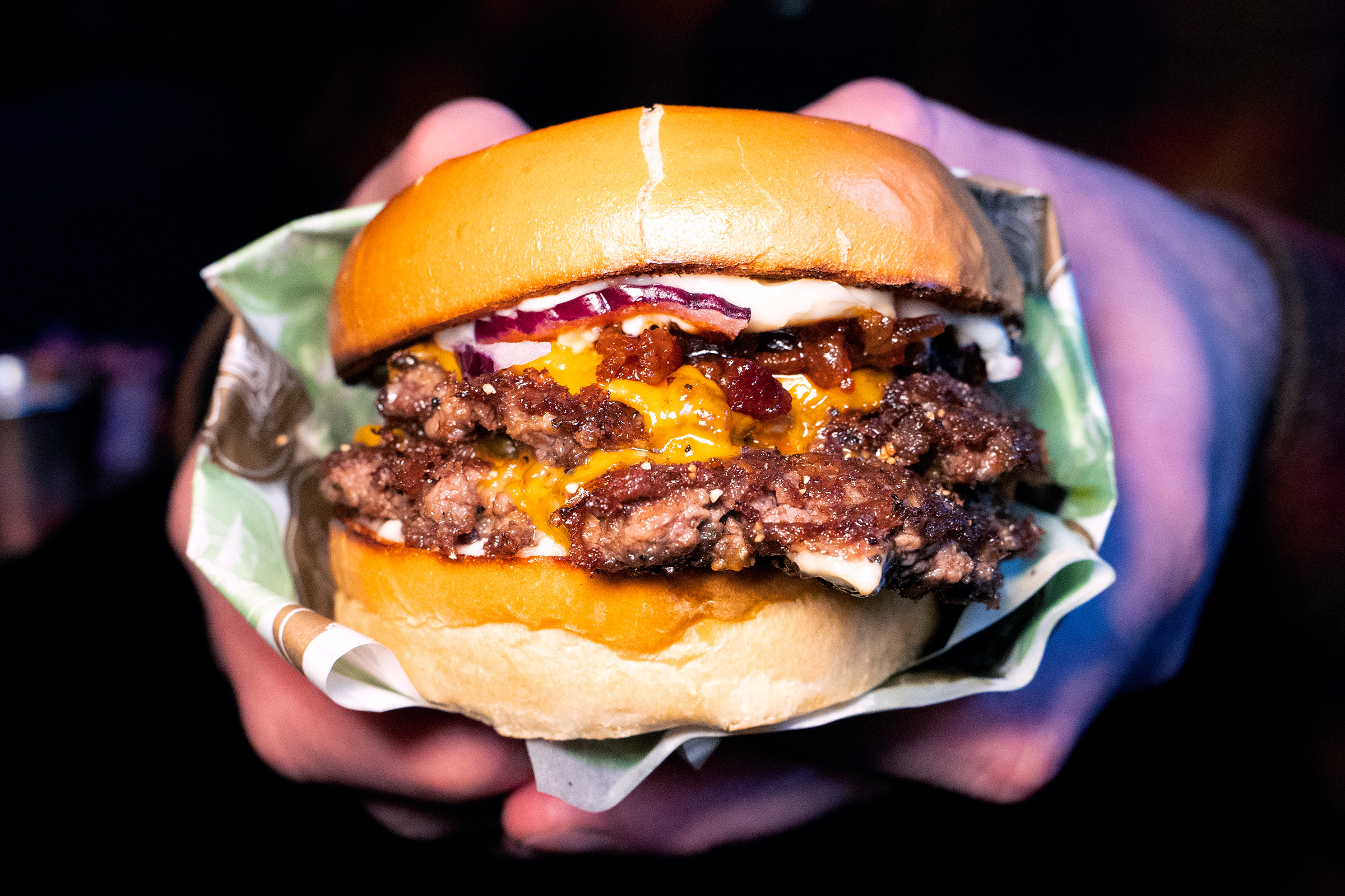Foto: Dubbel BBQ Swey från Burgers and Pastrami – BAP.
