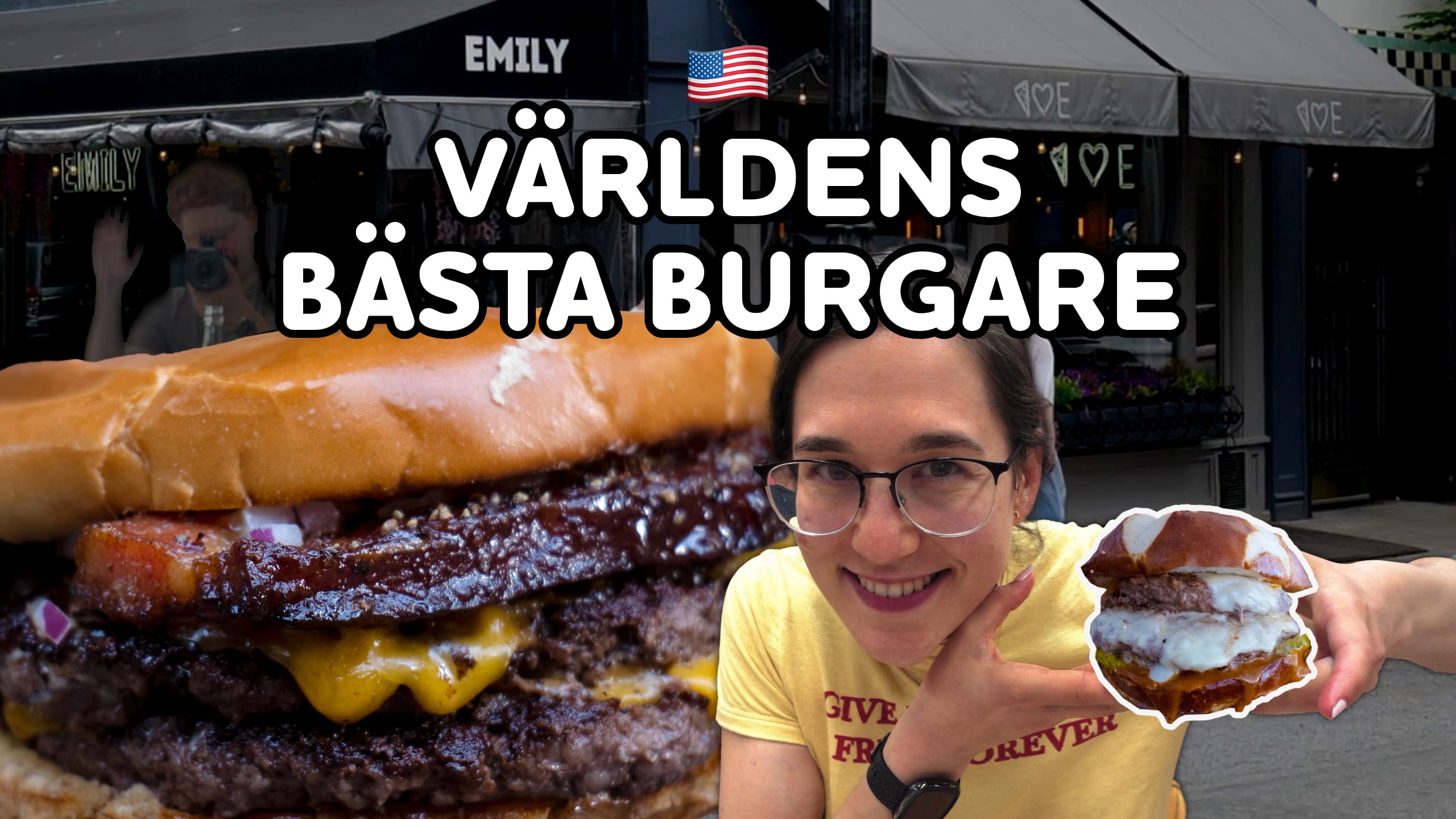 Youtube: Käkar VÄRLDENS BÄSTA BURGARE i New York!