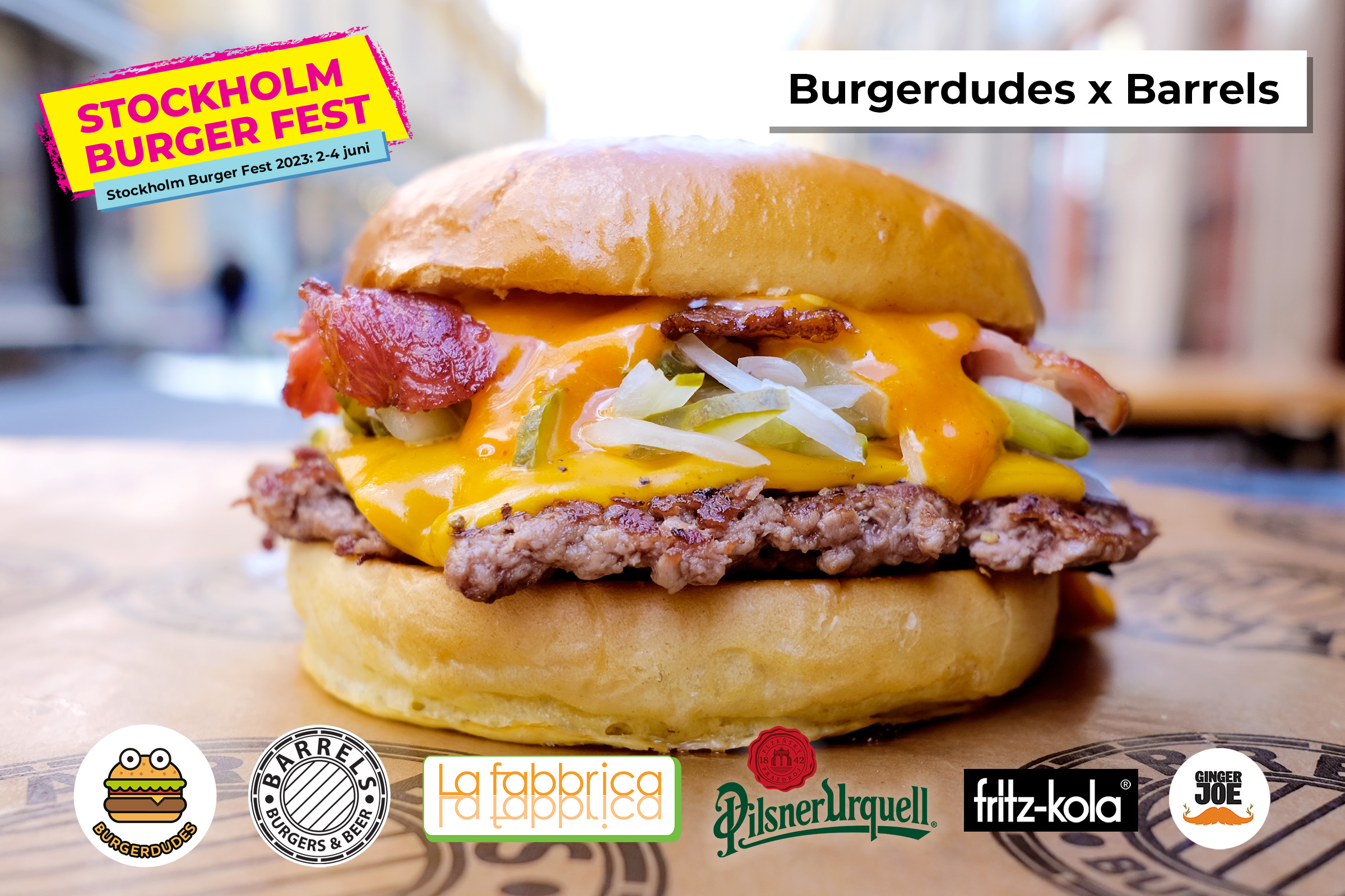 Stockholm Burger Fest 2023: Burgerdudes x Barrels