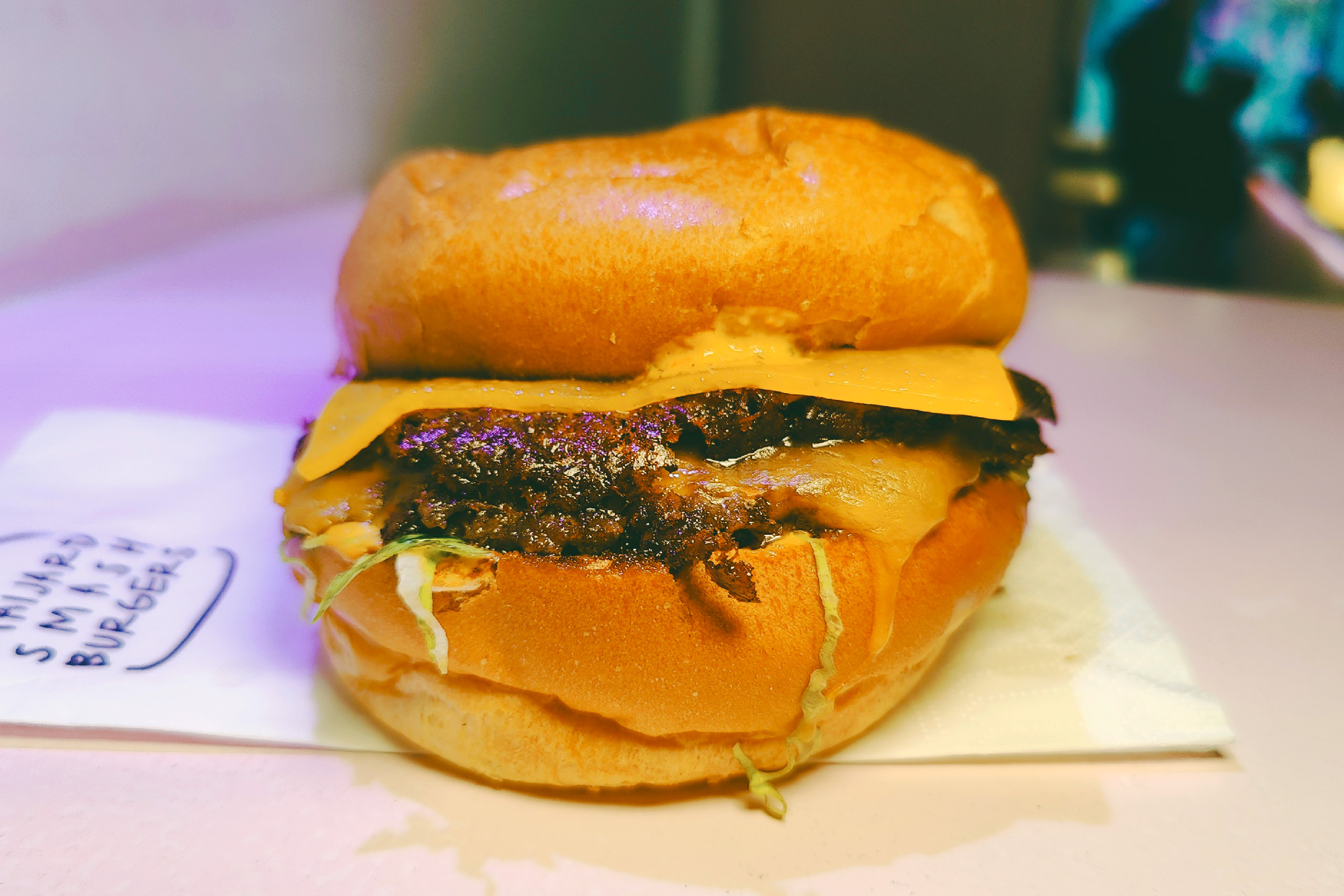 Foto: Trippel Beef Smashburger från Maijard Smashburgers.