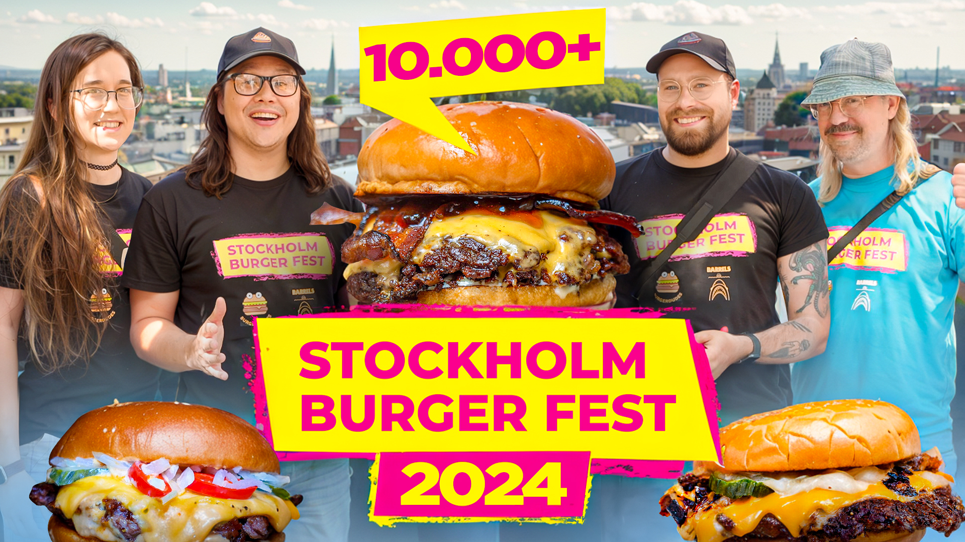 Över 10 000 burgare på Stockholm Burger Fest 2024