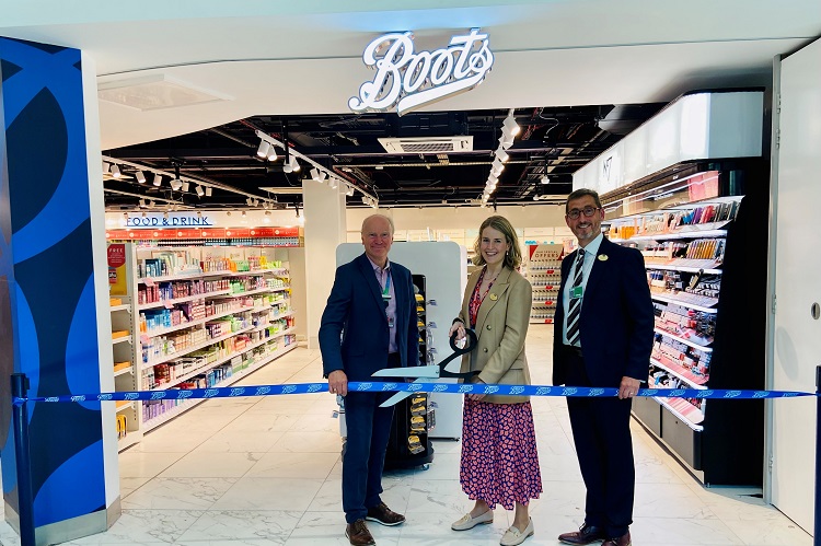 Boots Arrives in Bristol Airport Departure Lounge