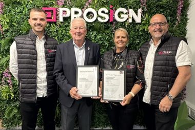 Prosign Print and Display Celebrate Double ISO Achievement