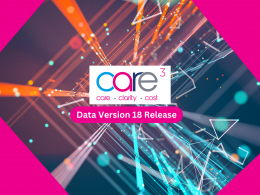 Data Version 18 Update Released By CareCubed