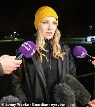 Emotional: Melissa Thorpe after the setback