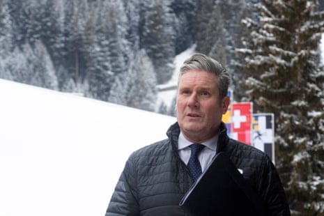 Keir Starmer at Davos.