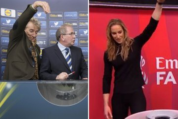 Fans loving amazing Rod Stewart tribute during the FA Cup fourth round draw