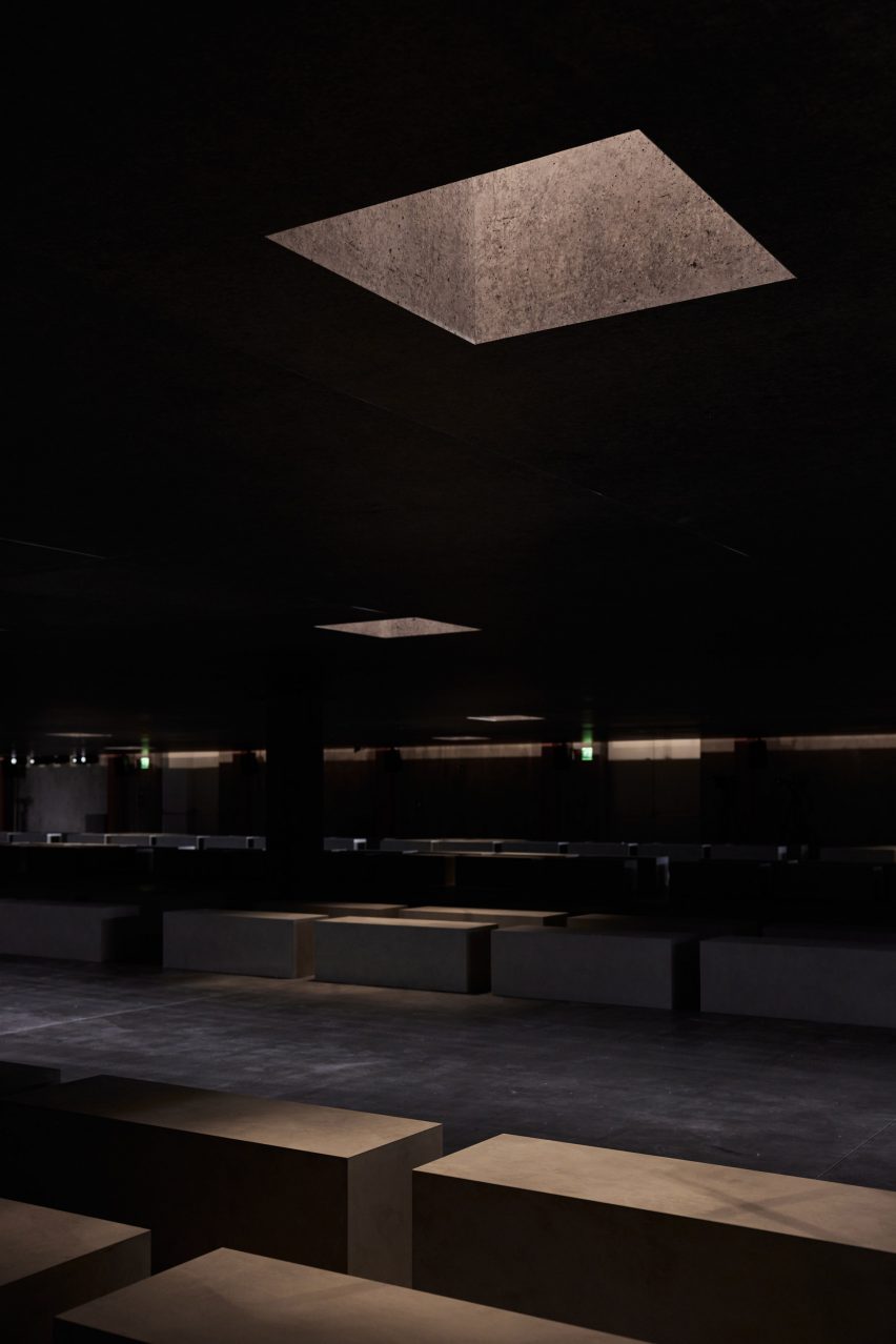 Photo of the set at Prada Autumn Winter 2023 menswear show 