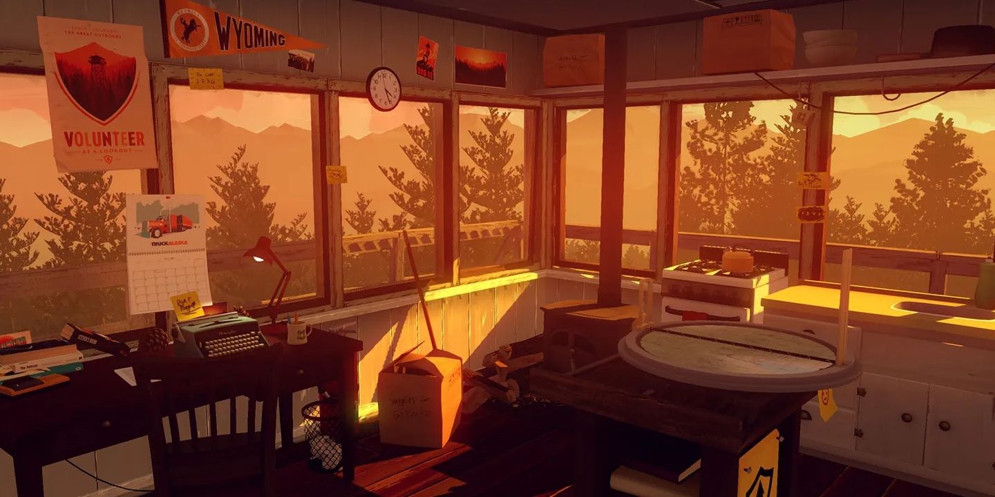 Henry's lookout in Firewatch