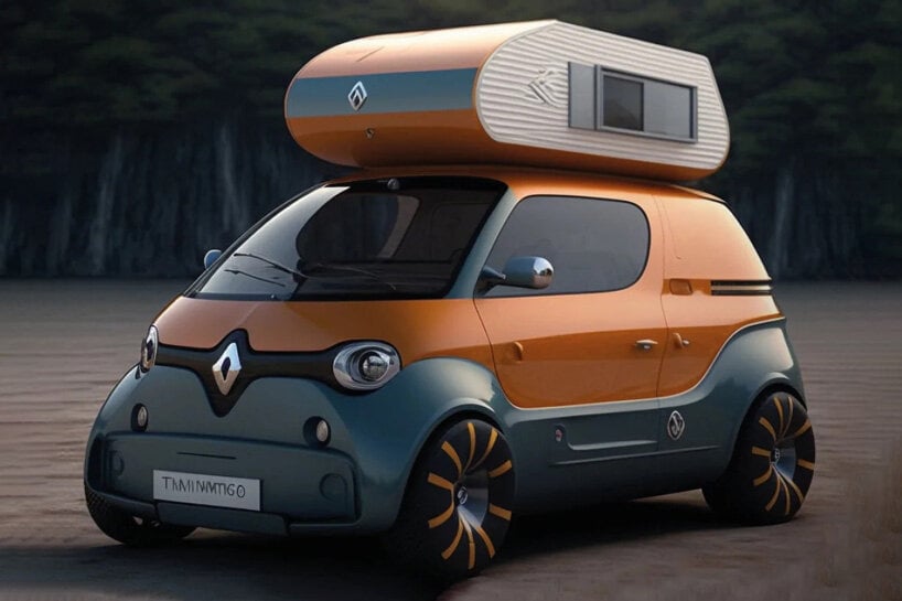 TheArsenale celebrates 30 years of renault twingo with otherworldly AI concepts