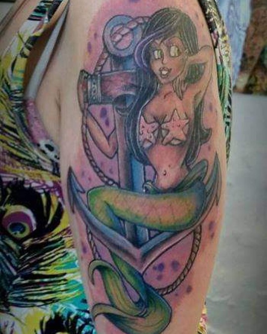 Another of Lisa's mermaid tattoos
