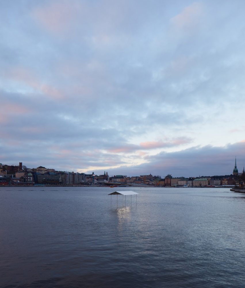 Shelter installation by Daniel Rybakken in Stockholm