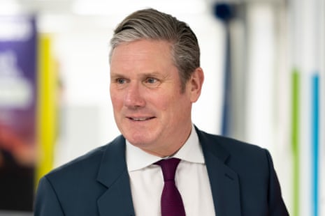 Keir Starmer during a visit to the STEM Academy at Airbus Filton this morning to mark national apprenticeship week.