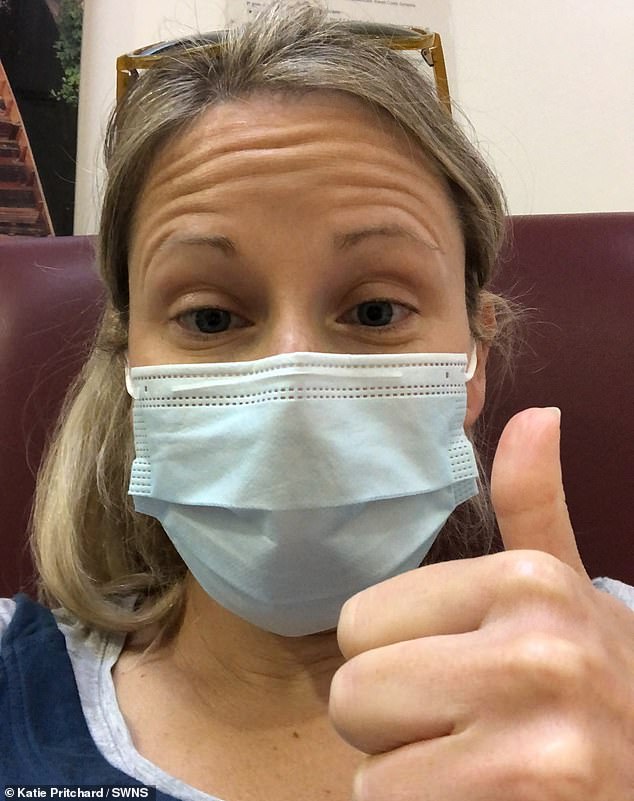 Unhappy with her treatment, Ms Pritchard, who works at Horton General Hospital in Banbury, Oxon, booked herself an appointment with a gynaecologist last February
