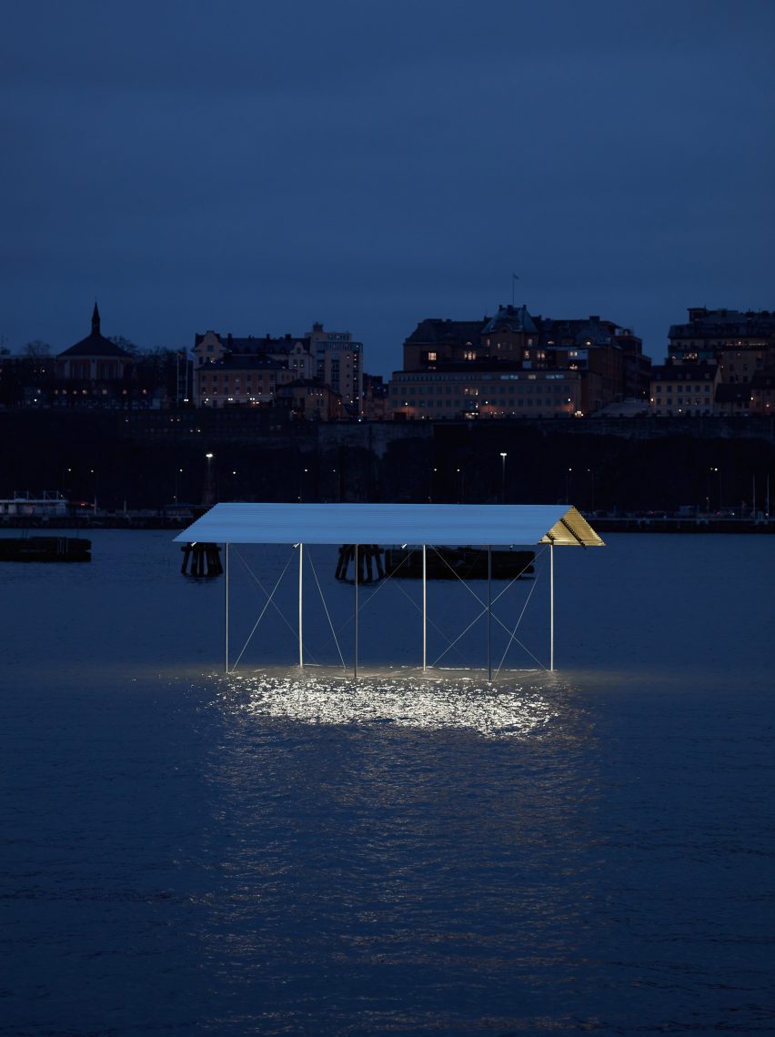 Shelter installation by Daniel Rybakken in Stockholm