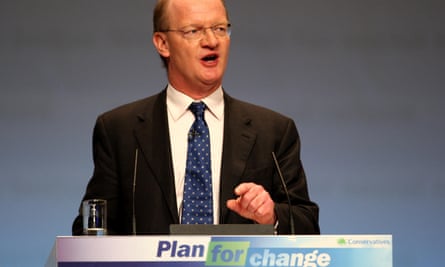 The then MP David Willetts addresses the Conservative party conference in Birmingham in 2008.