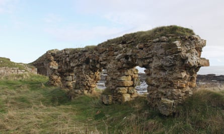 The ruins of old Ardross Castle