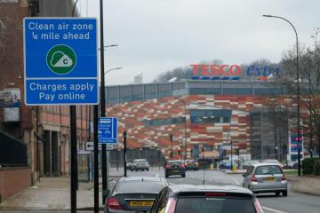 Drivers will be charged £10 to enter another British city
