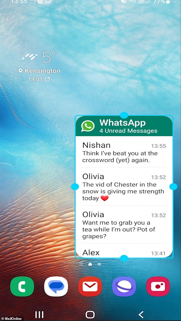 STEP FOUR: You can also make it full screen, which makes it easier to read.