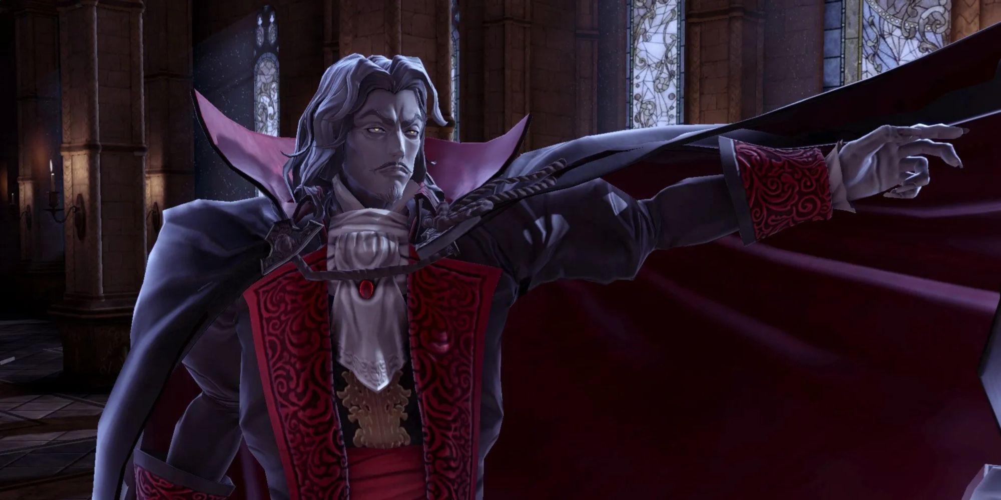 Super Smash Bros. Ultimate: Dracula Posing With Cape