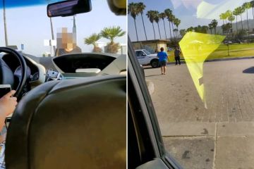 Watch arrogant ‘Karen’ block parking spot and ruin family day at the beach