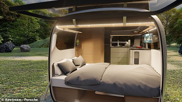 Porsche and Airstream debut a luxurious take on camping - a 16-foot-trailer with all the amenities