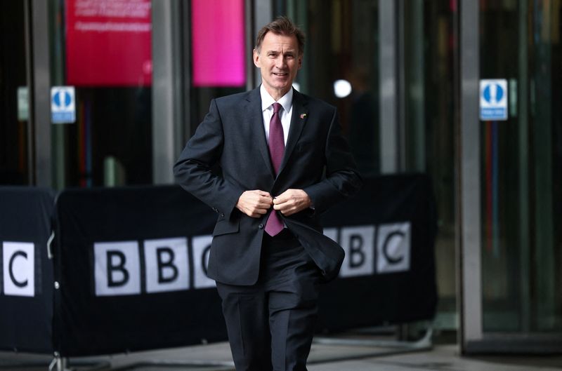 UK's Hunt says his budget will get more people into work