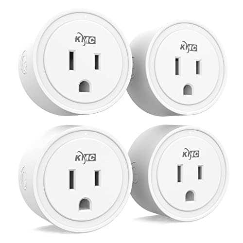 KMC Smart Plug Mini 4-Pack, Wi-Fi Outlets for Smart Home, Remote Control Lights and Devices fro…