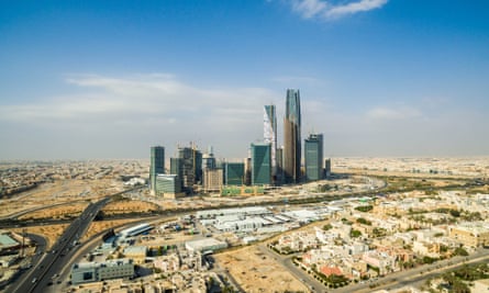 The King Abdullah financial district in Riyadh, Saudi Arabia.
