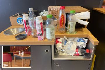Inside the UK's 'WORST' Greggs with overflowing bins - but customers still love it