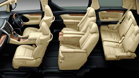 Toyota Vellfire Executive interior: best used hybrid 7 seaters