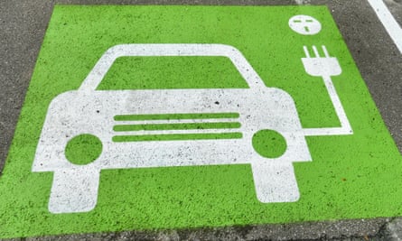 An electric charging point for cars