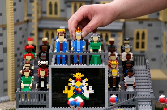 The mini Legoland coronation scene