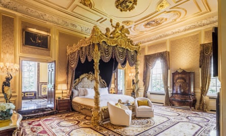 The master bedroom at Denham Place.