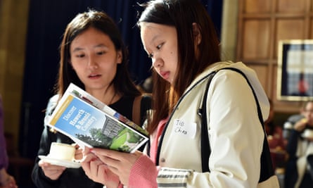 International students at Bradford University.