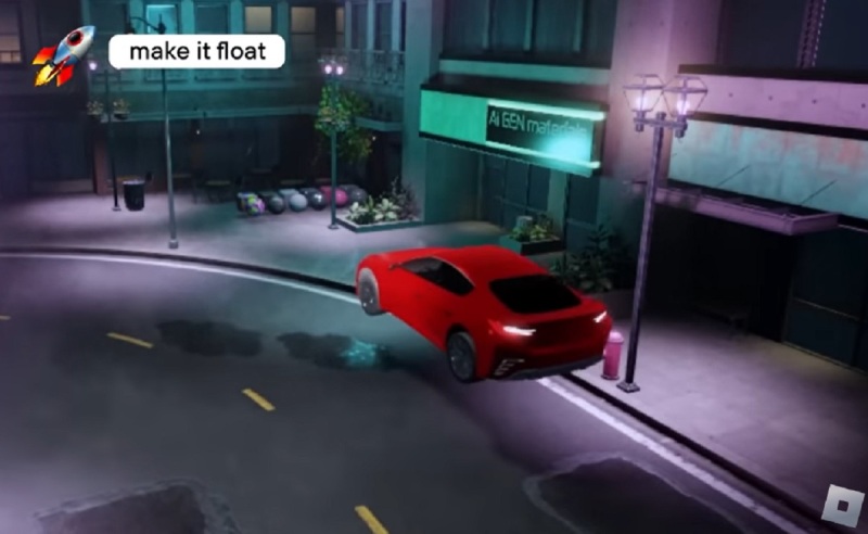 Your car can float if you tell it to with a text prompt in this Roblox experiment.